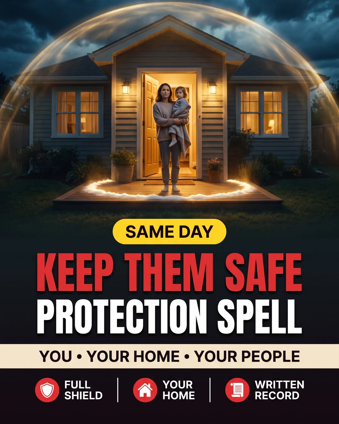 Protection Spell, The Blue Bead and the Salt Line