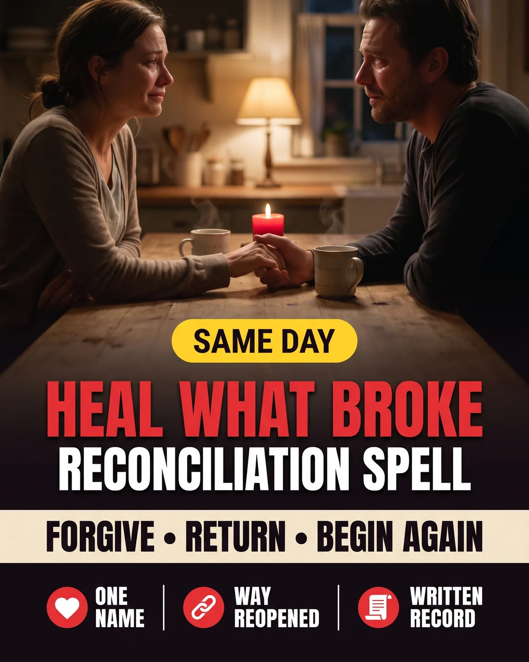 Reconciliation Spell, The Cooling Water and the Warm Stone