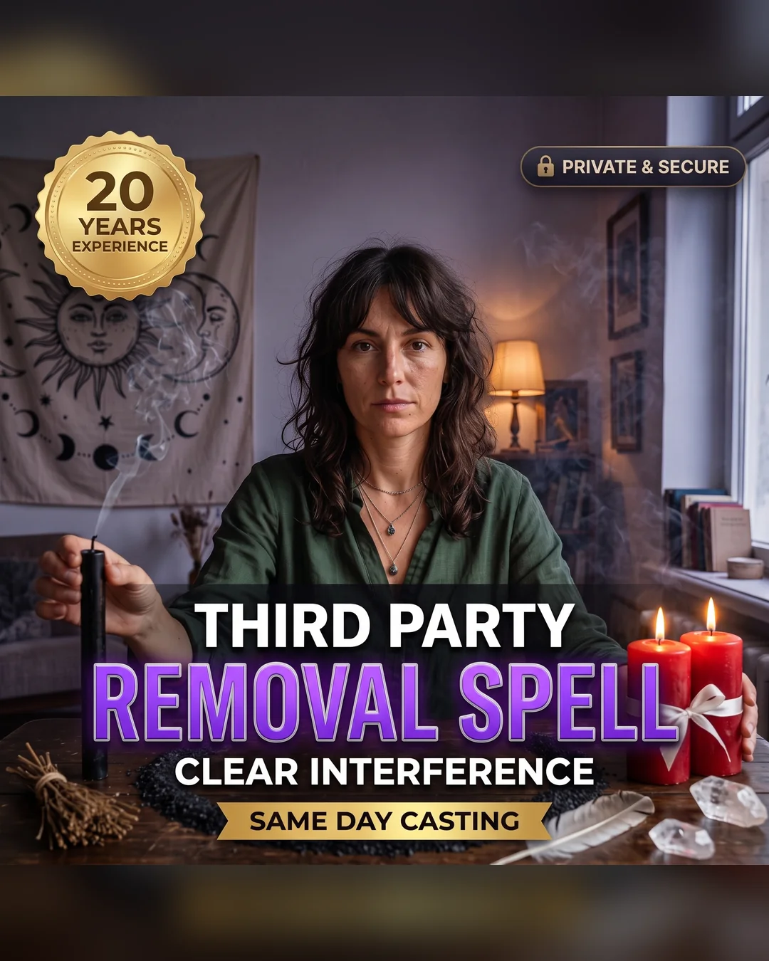 Third Party Removal Spell cover by Melinora, for a relationship someone else has stepped into
