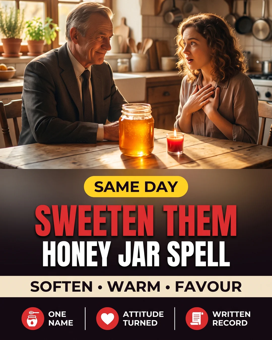 Honey Jar Sweetening Spell, The Upturned Honey