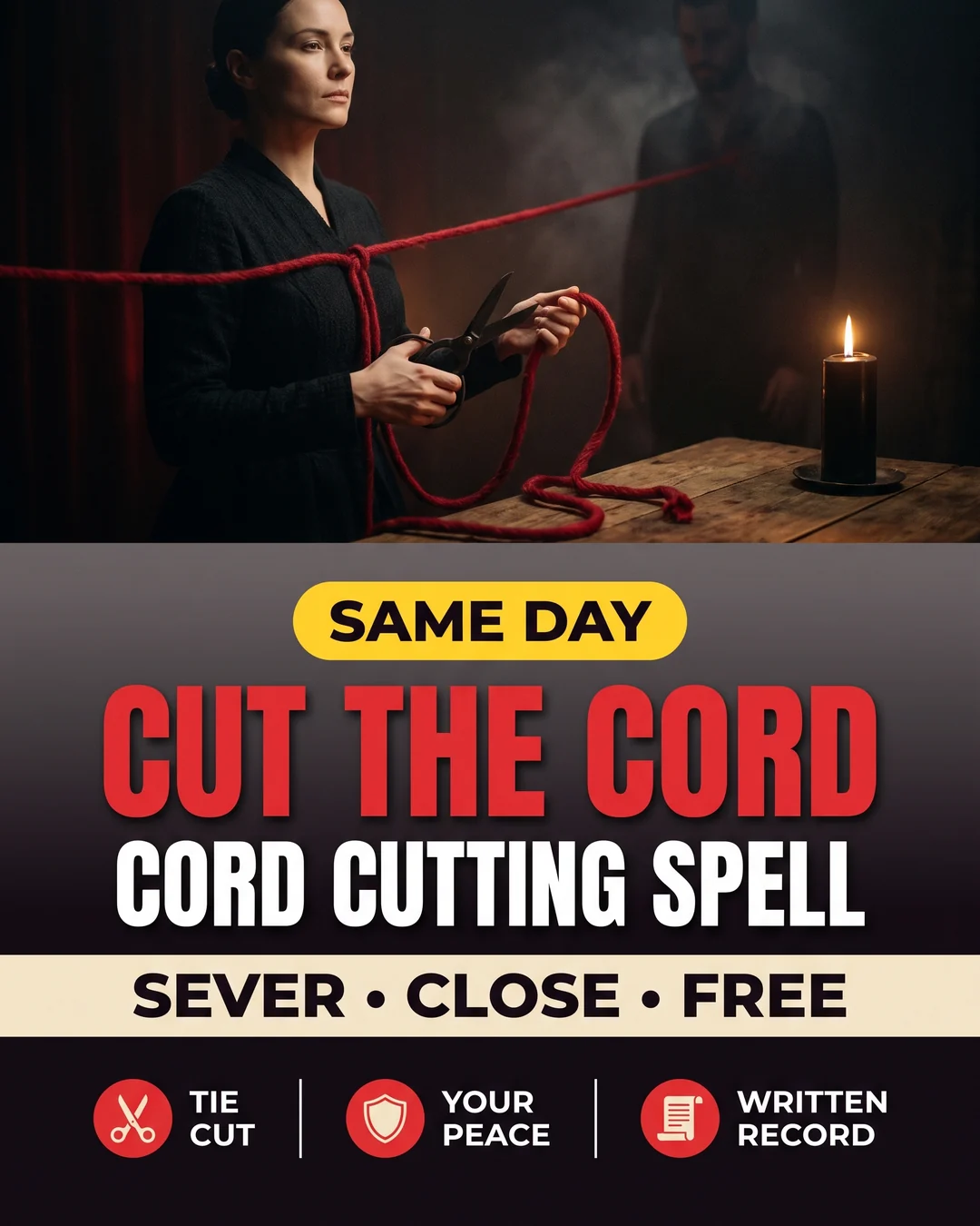 Cord Cutting Spell, The Flame-Parted Cord