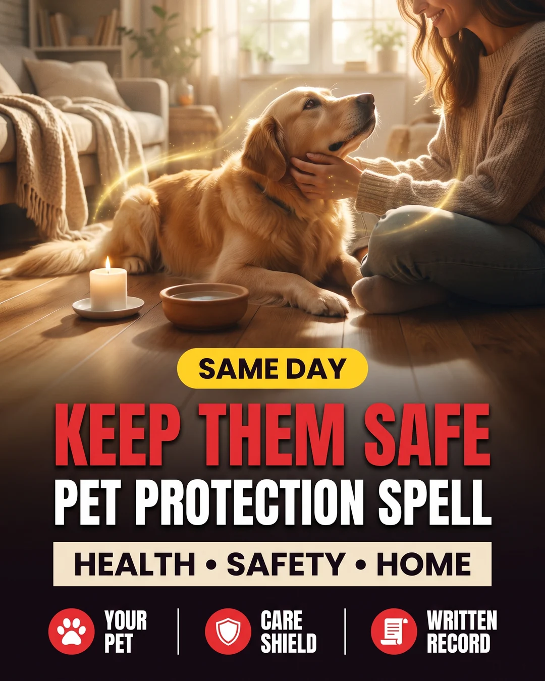 Pet Protection Spell, The Sewn Triangle